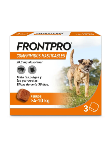 Antiparasitario Masticable para Perros de 4 a 10 kg FRONTPRO